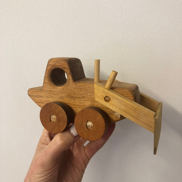 Handmade Wooden Vehicle | Bulldozer with moving Bucket
