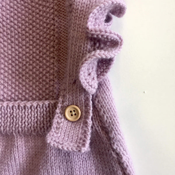 Ruffle Romper | NZ Wool | Hand Knitted in NZ