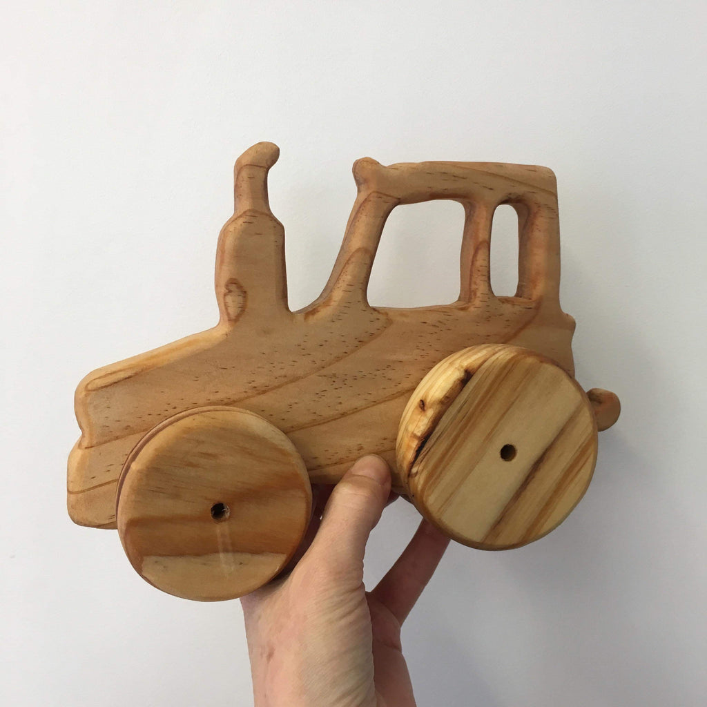 Wooden NZ Pine Vehicles | Handmade | Modern Tractor