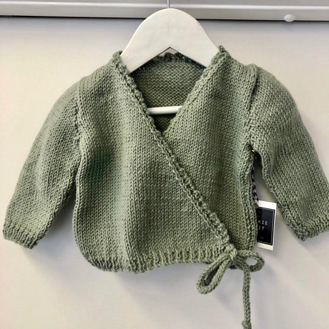 Bella Wrap Cardi | NZ Wool | Hand knitted | 4 Sizes, 2 Colours
